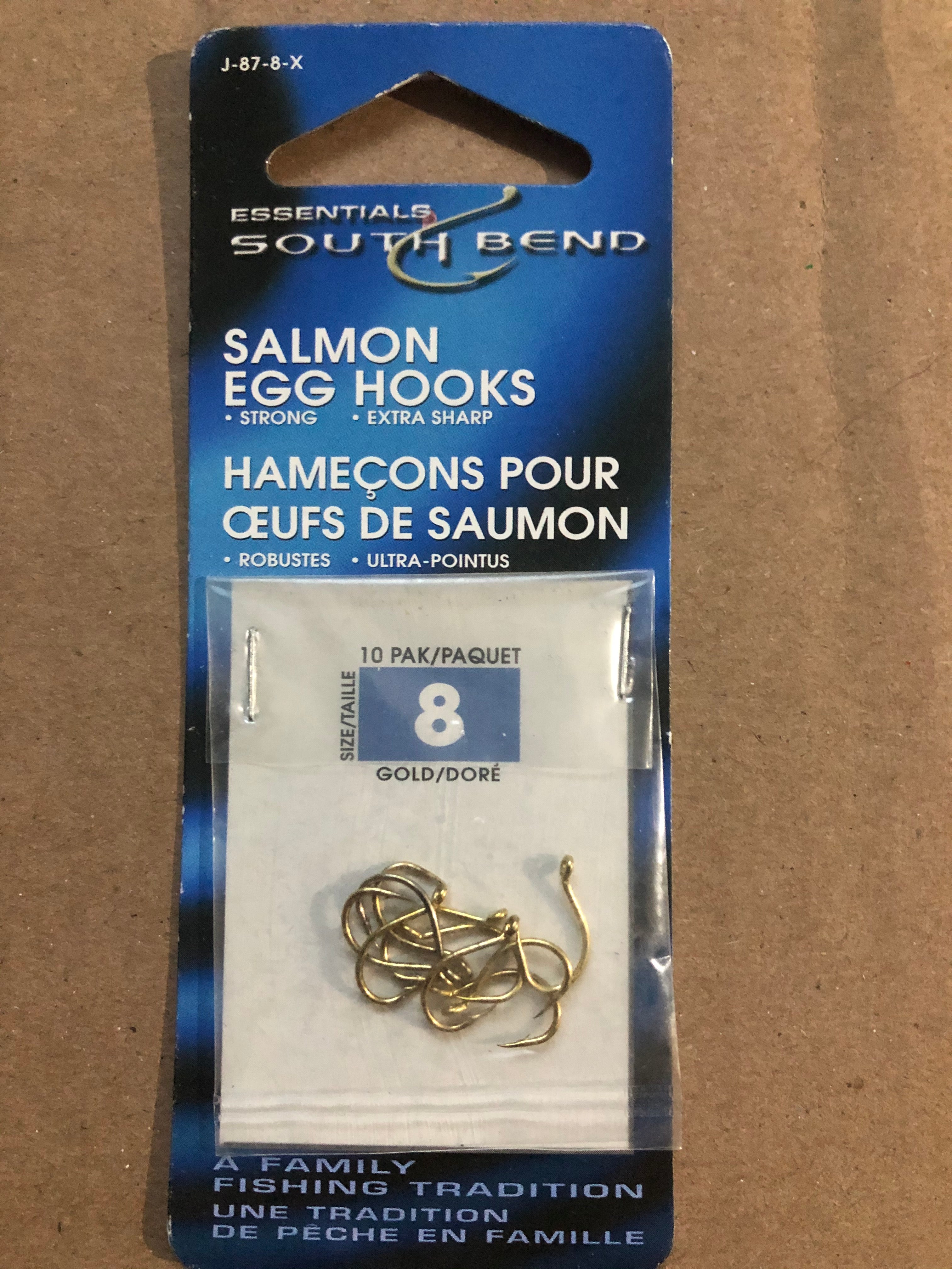 South Bend Salmon Egg Gold Hooks – Something, Anything, and A Little Bit Of  Everything